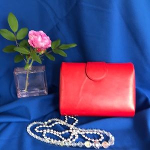 Summit Hill leather convertible clutch